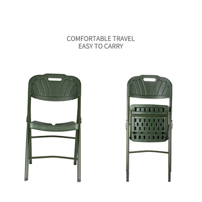 Blow Molded Portable Camping Chair Camping Gear Military Green Command Chair Wholesale