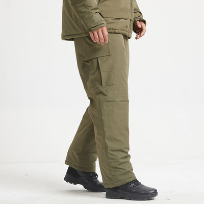 Polyester Fiber Winter Coat with Stand Collar Solid Colors Camouflage Zipper Closure