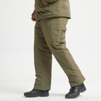 Polyester Fiber Winter Coat with Stand Collar Solid Colors Camouflage Zipper Closure